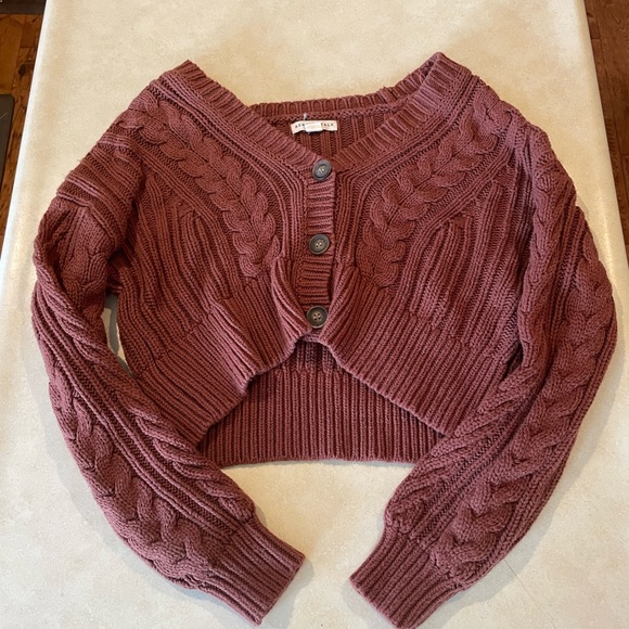Aeropostale Cable Knit Cardigan - Picture 1 of 3